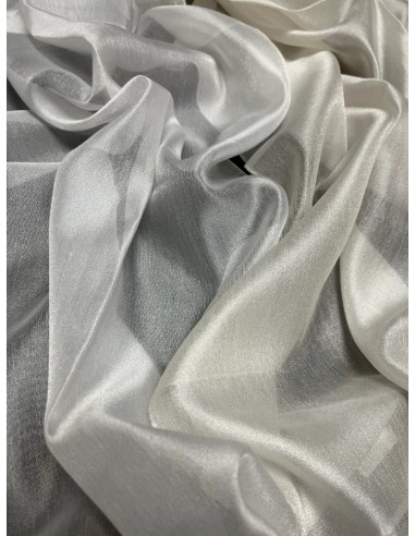 Изчистена органза в сив нюанс с блясък-2