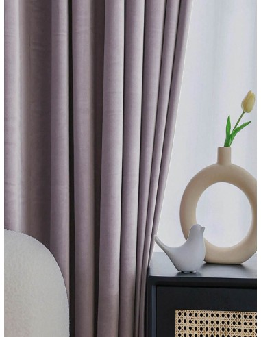 Завеса от кадифена материя в лилав цвят-2