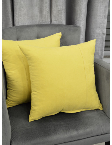 Меки декоративни възглавници в жълт цвят-1