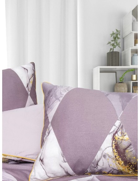 Двойно спално бельо от памучен сатен Евридика-4