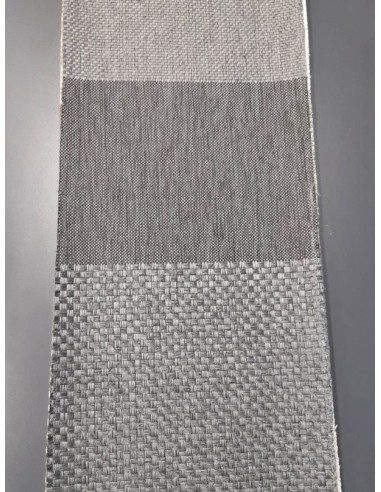 Плат с ленена структура и бордюр в сиво-2