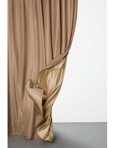 Блекаут завеса с блясък в бежов цвят-2