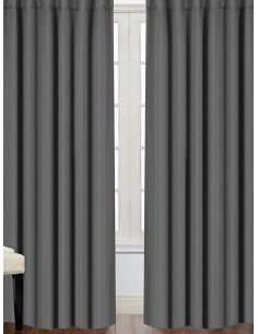 Блекаут за плътни пердета в тъмно сив цвят-1