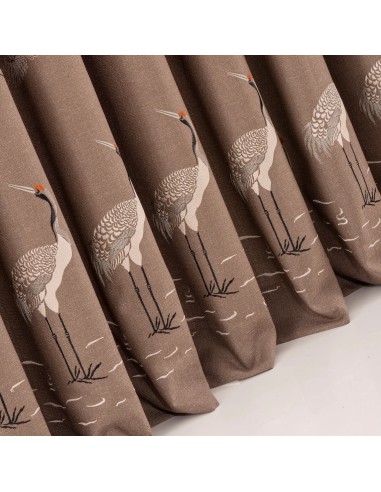 Завеса с ленена структура на птици-2