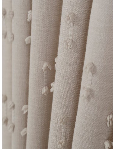 Ефектен десен с релефни елементи в кремав нюанс-3