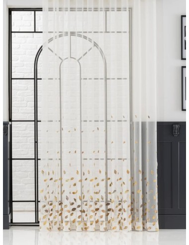 Десен с апликирани есенни листа-5