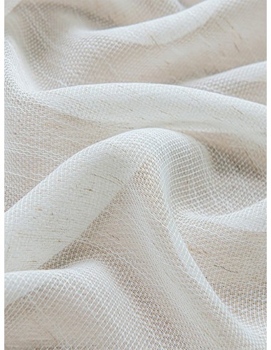 Плат с ленена текстура в кремав нюанс-4