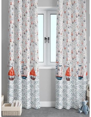 Детска плътна завеса с морски мотиви-2