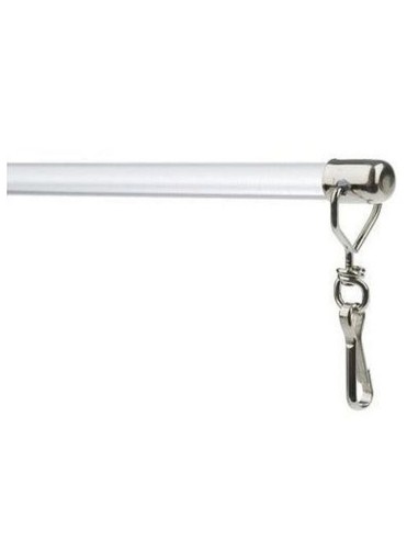 Водач за перде хром с плексиглас-2