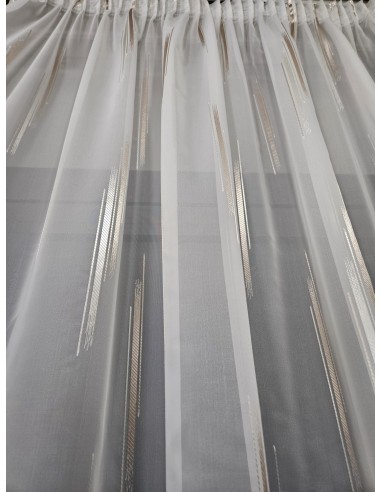 Готово перде с вертикални линии в кремав цвят 6.00x2.50м.