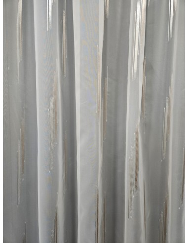Готово перде с вертикални линии в кремав цвят 6.00x2.50м.