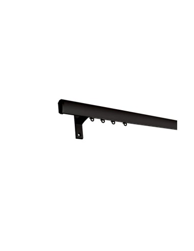 Черен стилен двоен алуминиев корниз