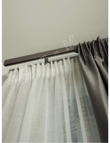 Декоративен единичен алуминиев корниз 6300 в няколко цвята-5