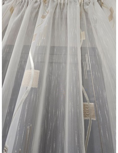 Готово перде в слонова кост и светло бежови квадрати 3.00x2.50м.