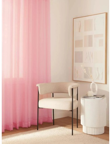 Готово перде от воал в розов цвят 3.40x2.50м.