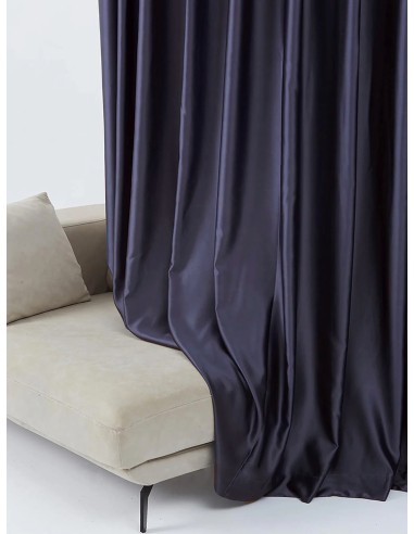 Сатенена завеса в тъмносиньо