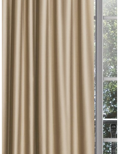 Затъмняваща завеса с блясък в бежов цвят