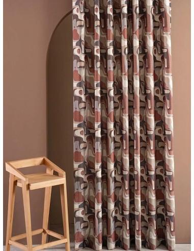 Ретро завеса със земни тонове