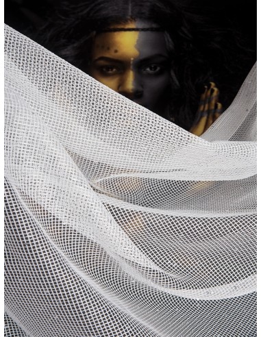 Бяла мрежа с пайети