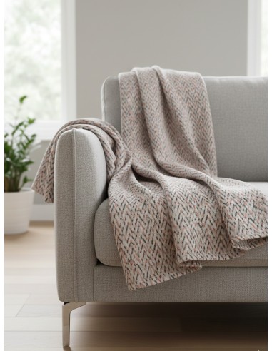 Текстил със съдържание на памук в червен и тъмно сив цвят