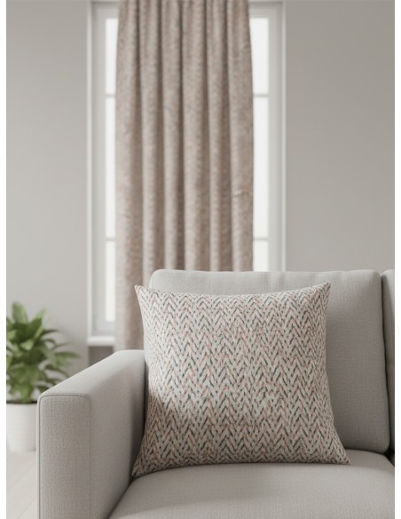 Текстил със съдържание на памук в червен и тъмно сив цвят