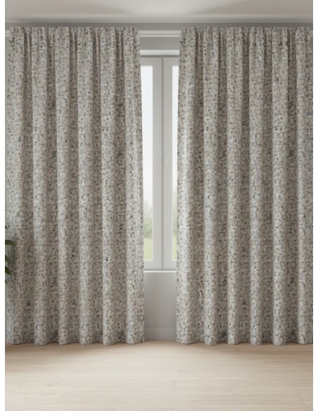 Памучен плат с артистична текстура и пастелни акценти