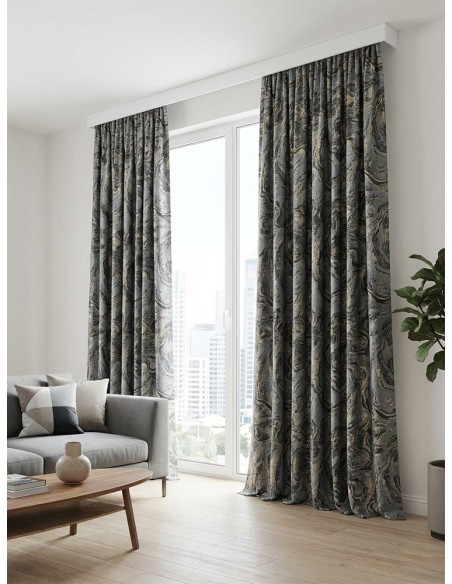 Завеса с вълнообразна модерна текстура