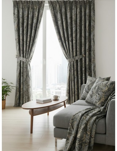 Завеса с вълнообразна модерна текстура