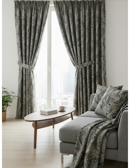 Завеса с вълнообразна модерна текстура