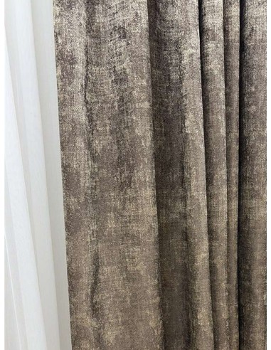 Завеса в кафяв меланжиран нюанс