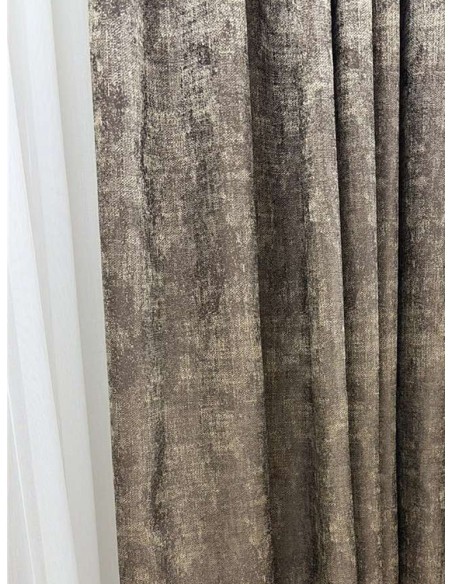 Завеса в кафяв меланжиран нюанс