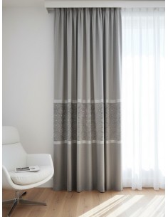 Стилно пано с шарка в мек сив нюанс 3.00x2.50м.