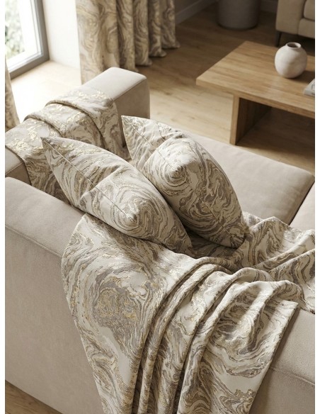 Завеса в светъл нюанс с вълнообразна шарка