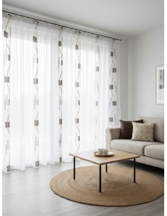 Готово перде с кафяви квадрати 6.00x2.50м.