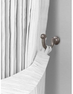 Сива кука за стена за пердета и завеси