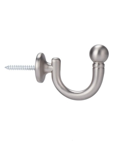 Сива кука за стена за пердета и завеси