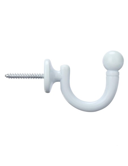 Кука за стена в бял матов цвят