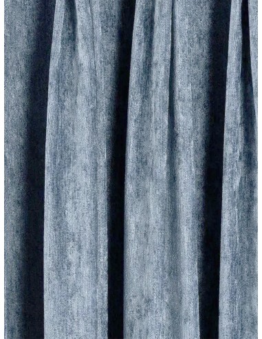 Завеса с плюшена текстура в елегантен син цвят