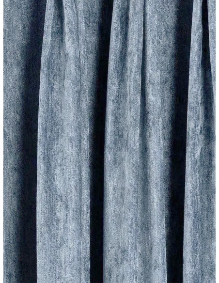 Завеса с плюшена текстура в елегантен син цвят
