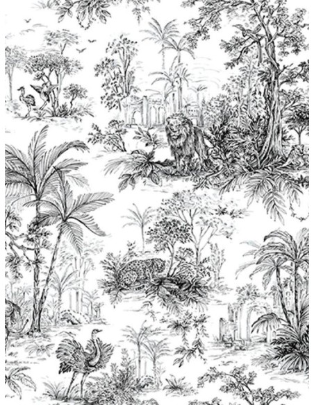 Тропически десен тапети с пауни Серия 9909-6