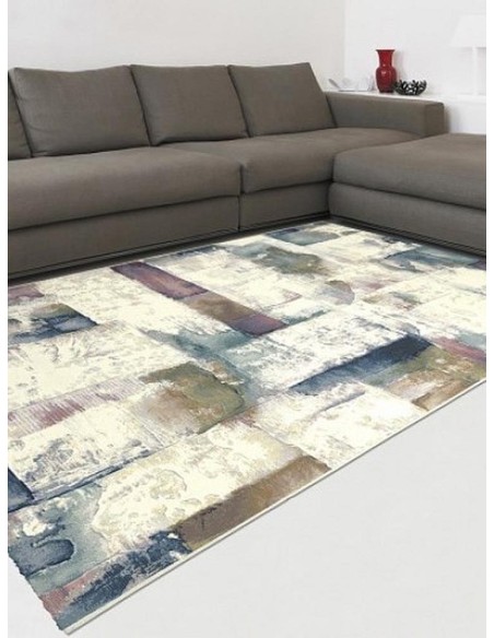 Килим с цветни правоъгълници в акварелни нюанси 160x230см.-2