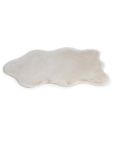 Еко кожа килим с къс косъм в бежов цвят 55x80см.-2